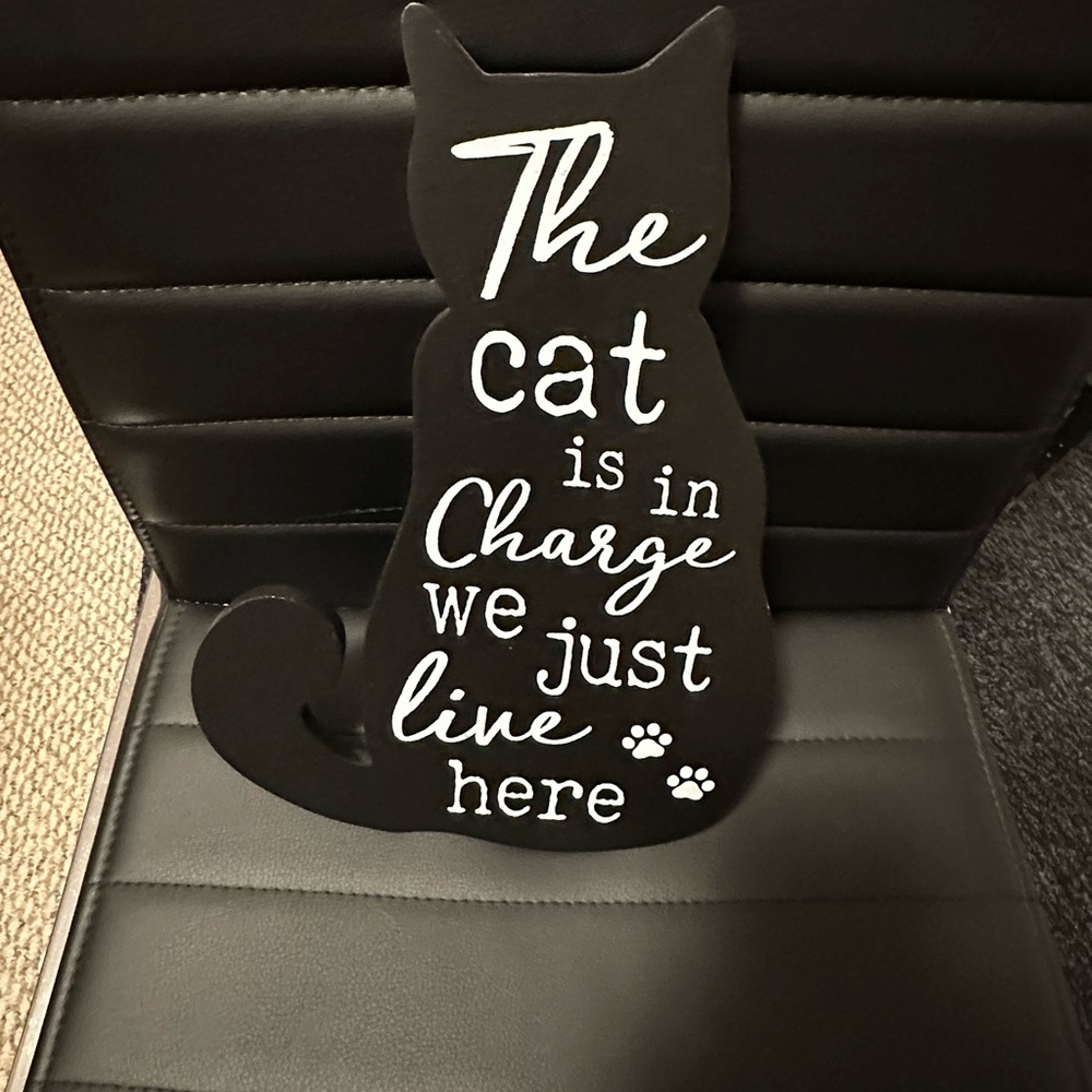 Black Cat Wall Decor Sign